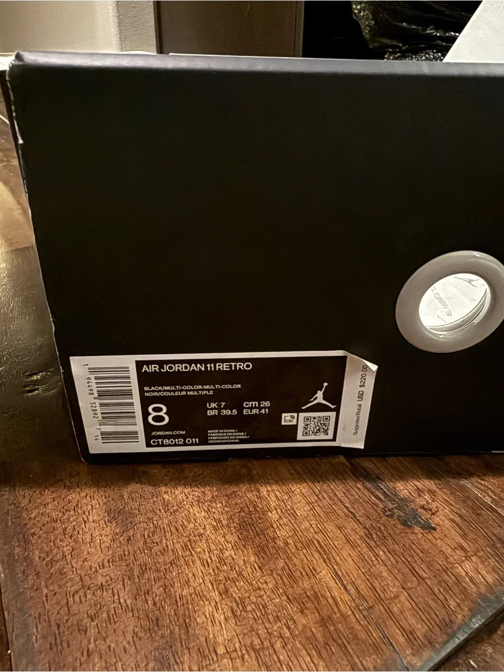 Jordan Kids Black and White High-Top Sneakers
